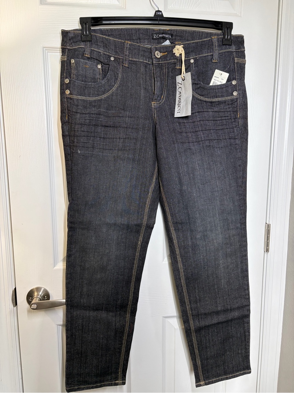 Z. Cavaricci Dark Gray Straight-Leg Women’s Jeans